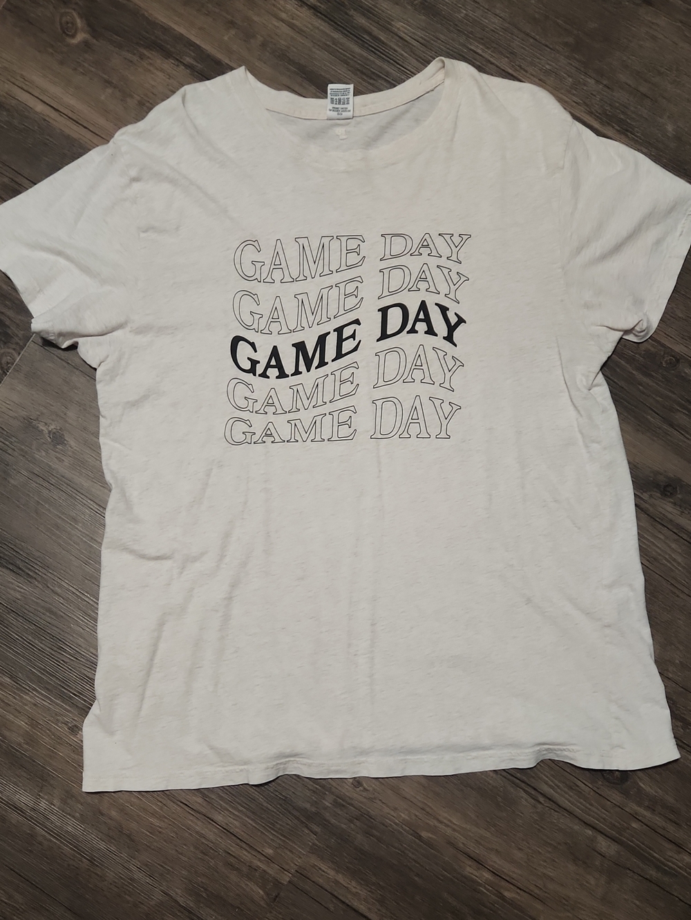 GAME DAY Graphic Tee - White